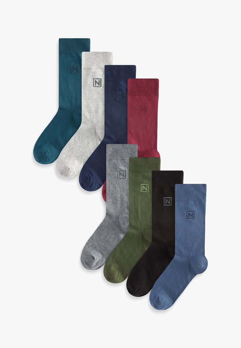 Next MARL EIGHT PACK - Strumpor - blue grey green red