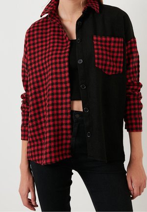 Overhemdblouse - red