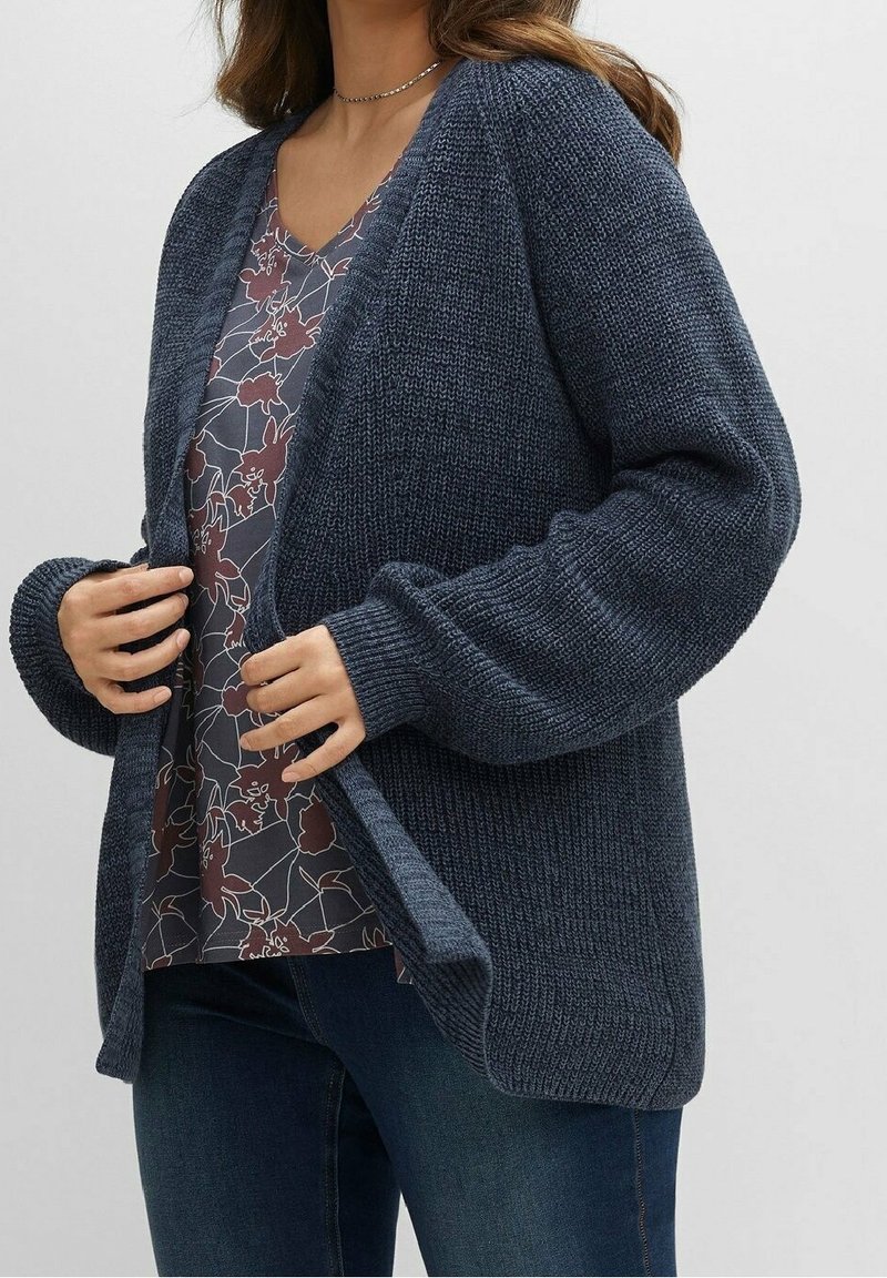 Sheego Strickjacke - dark blue