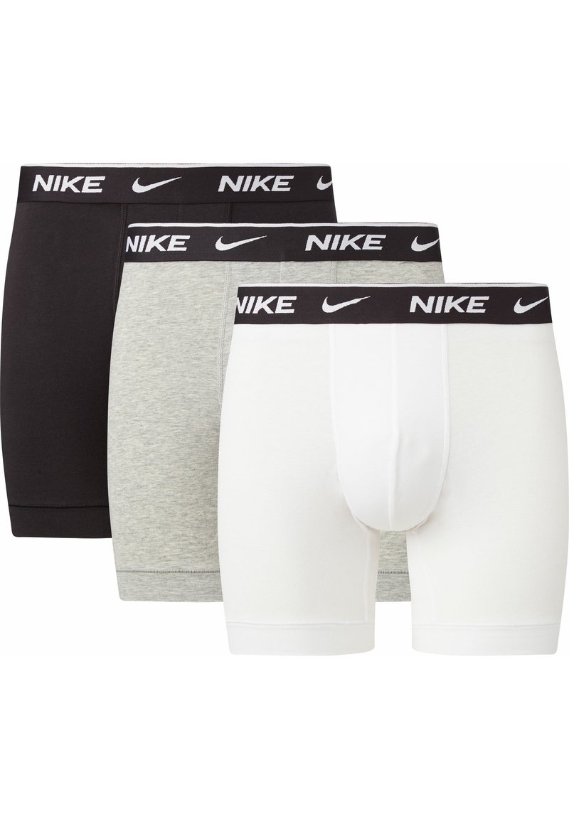 Nike Underwear - BRIEF 3 PACK - Underbukse - white/grey heather/black, Forstørre