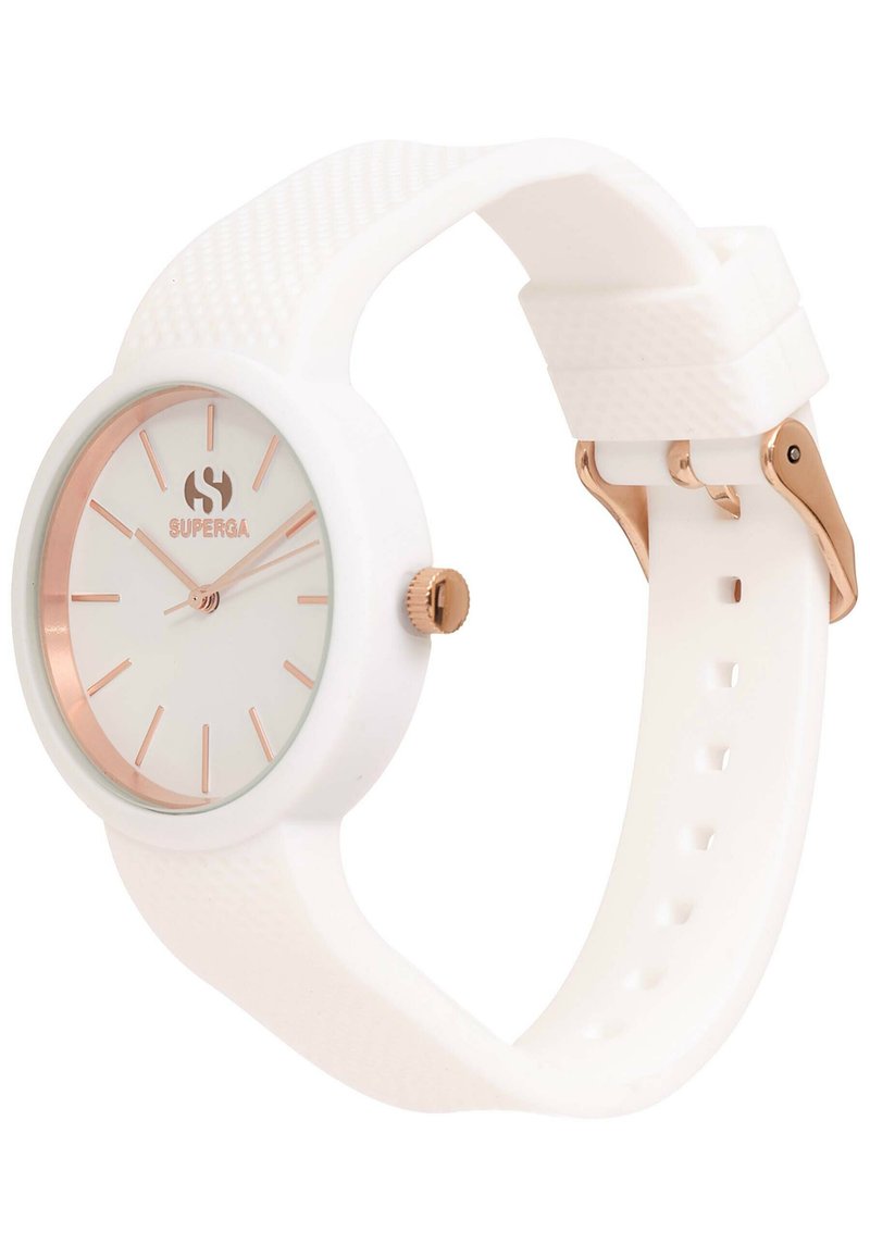 Superga CITY - Reloj - bianco gold rose