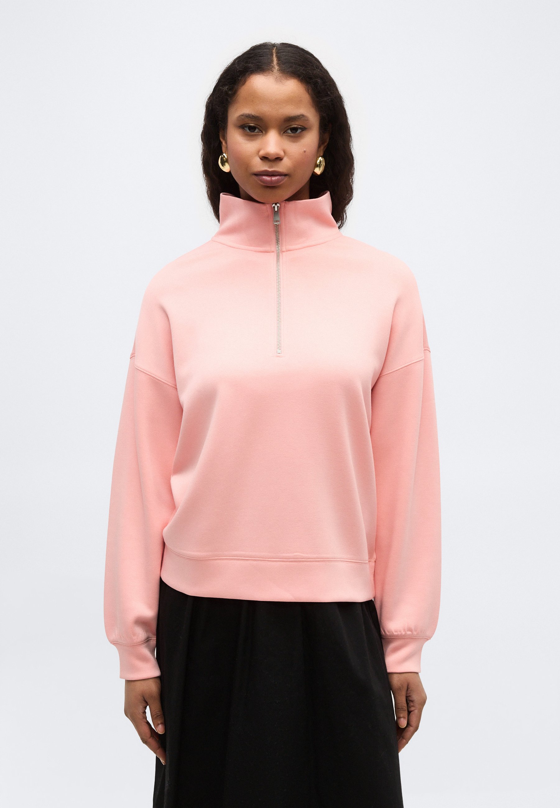 MSCH Copenhagen IMA Q ZIP - Sweatshirt - candle peach/pink