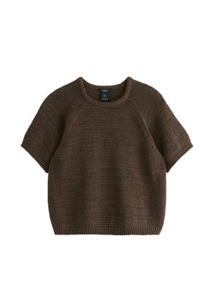 Lindex, T-shirts basic - dark dusty brown