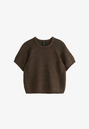 Lindex, T-shirts basic - dark dusty brown