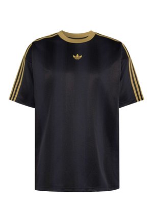 adidas Originals, JACQUARD JERSEY - T-shirts print - black   dark football gold