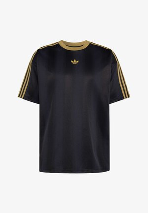 adidas Originals, JACQUARD JERSEY - Camiseta estampada - black dark football gold