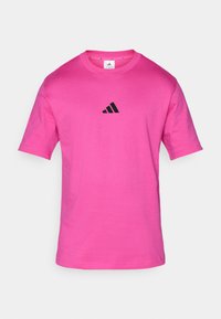 ESSENTIALS SMALL LOGO SINGLE TEE - Jednoduché tričko - semi lucid fuchsia/black