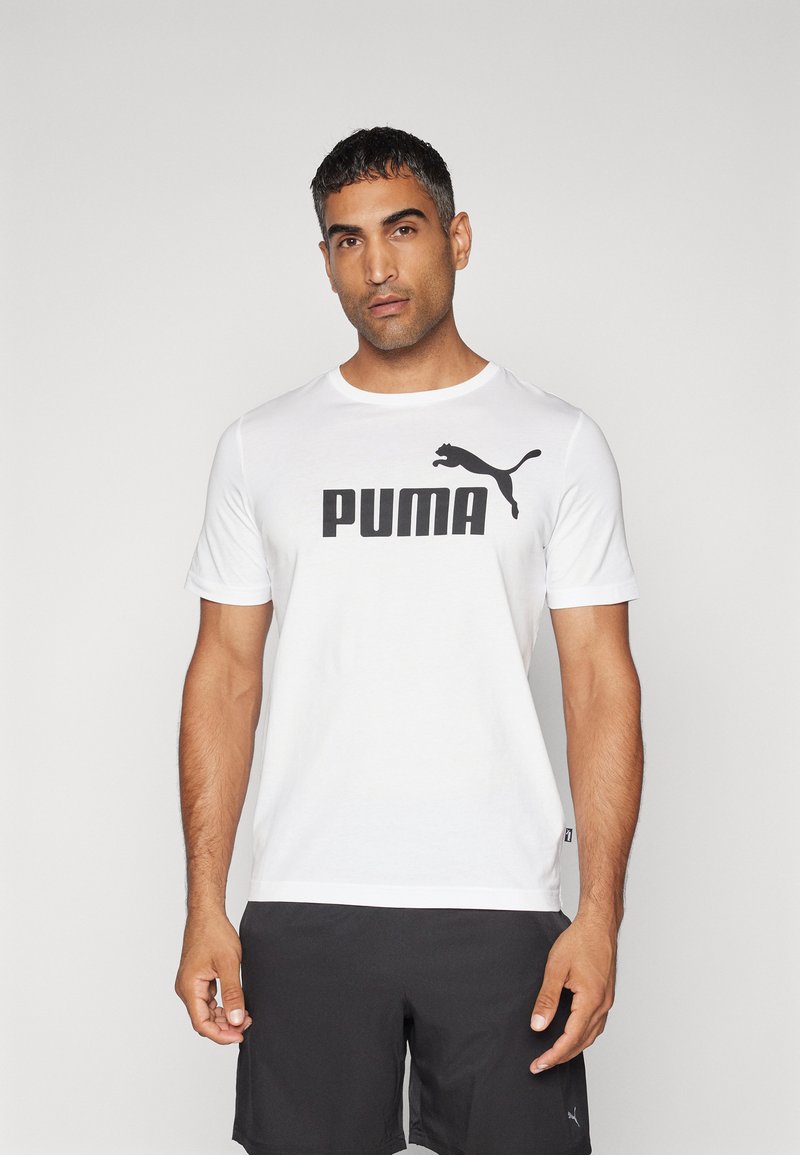 Puma - LOGO TEE - Marškinėliai su spaudiniu - white, Padidinti