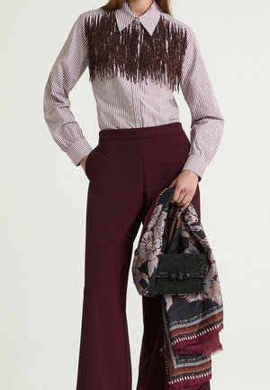 STRIPES  - Camicia - bordeaux