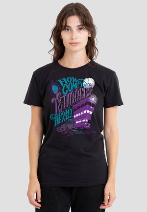 Cotton Soul, HARRY POTTER THE KNIGHT BUS - Print T-shirt - black