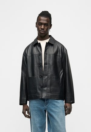 SLHCARL - Giacca di pelle - black