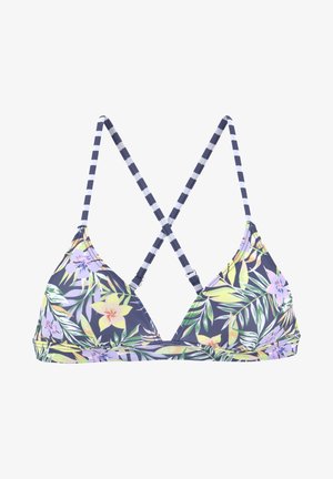Venice Beach, TRIANGLE - Bikinitop - marine zitrone