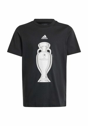 T-shirt med print - black