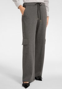 WIDE LEG - Cargo trousers - grigio