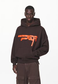 Pegador - OVERSIZED HOODIE - Huppari - washed oak brown Pienoiskuva 1