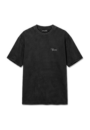 Pegador, SIGNAR OVERSIZED WAFFLE TEE - T-shirt basic - vintage black