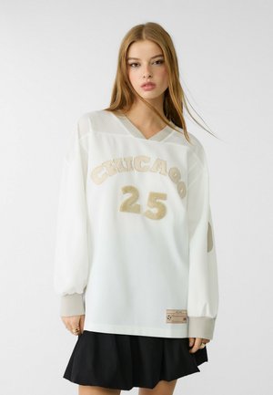 Stradivarius WITH NUMBER - Pitkähihainen paita - beige