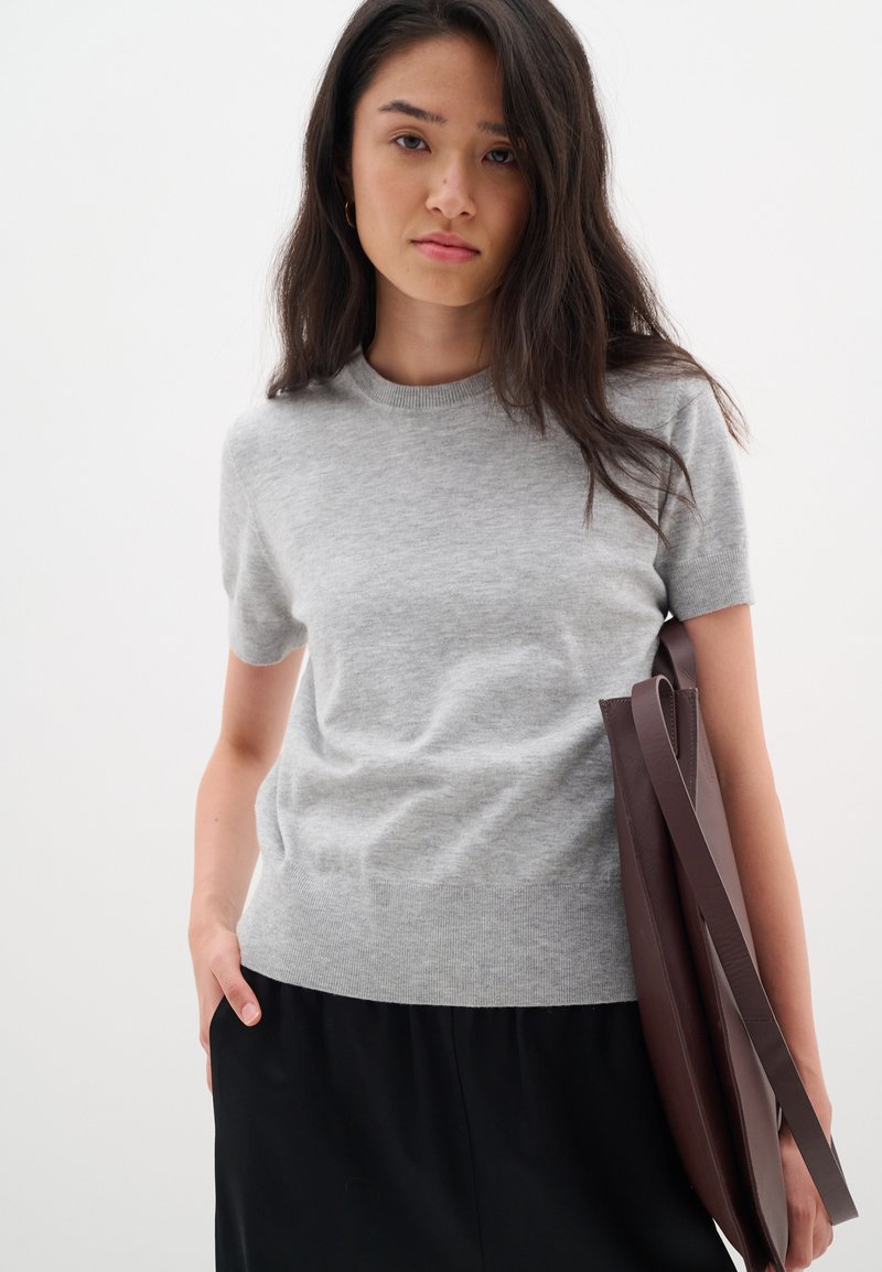 InWear KELLSIEIW - Paprasti marškinėliai - granite melange