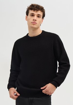 Terranova, MAGLIA GIROCOLLO A TINTA UNITA - Maglione - nero