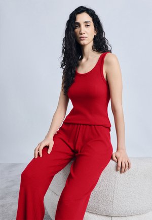 PANT BRUSHED - Pantaloni de pijama - savvy red