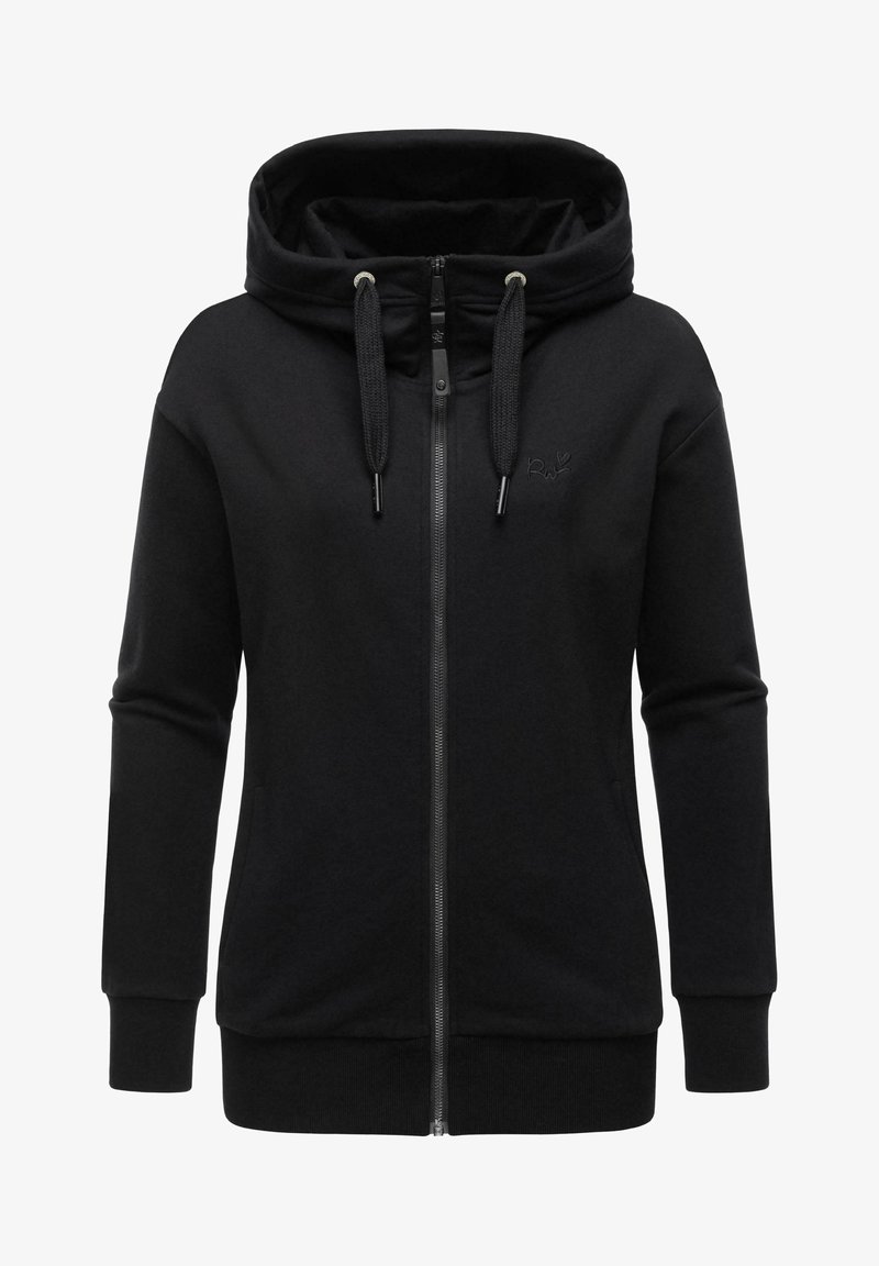 Ragwear YODIS - Športna jopa s kapuco na zadrgo - black