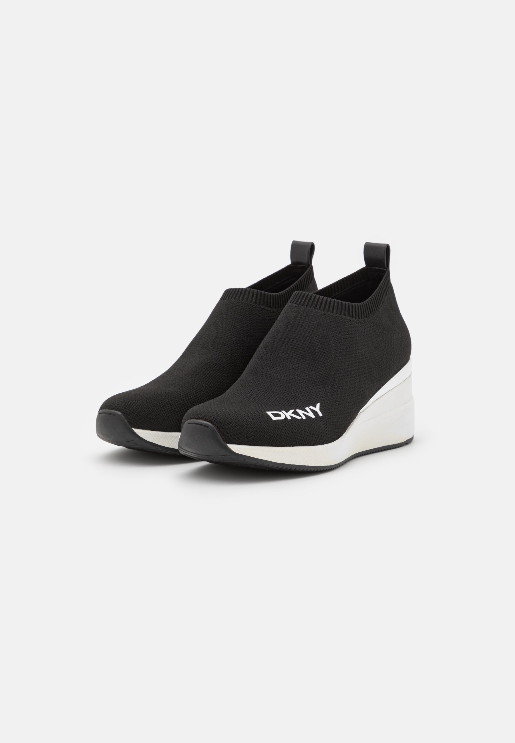 DKNY PARKS WEDGE - Sneakers laag - black/Zwart - Zalando.nl