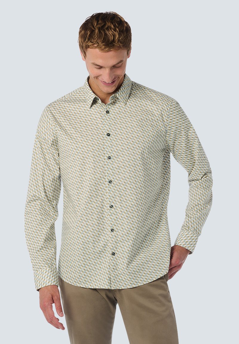 NO EXCESS WITH GRAPHIC PATTERN - STYLISH FOR WINTER - Overhemd - blue