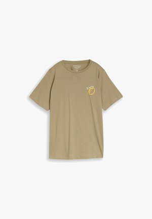 TOM TAILOR, TOM TAILOR T-SHIRT PLUS SIZE - T-SHIRT MIT PRINT - T-shirt imprimé - silver olive