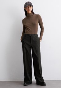 Marc O'Polo DENIM TURTLENECK - Langarmshirt - pine cone brown