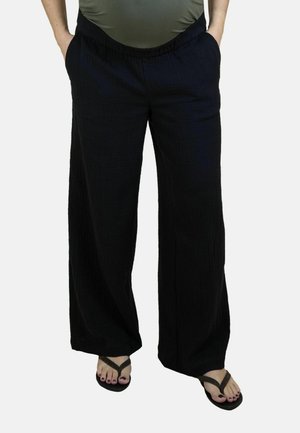 MATERNITY FIT - TEXTURED - Broek - black