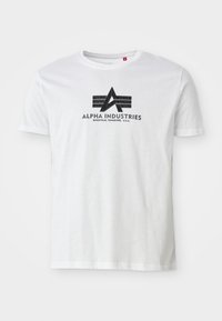 Print T-shirt - white/black