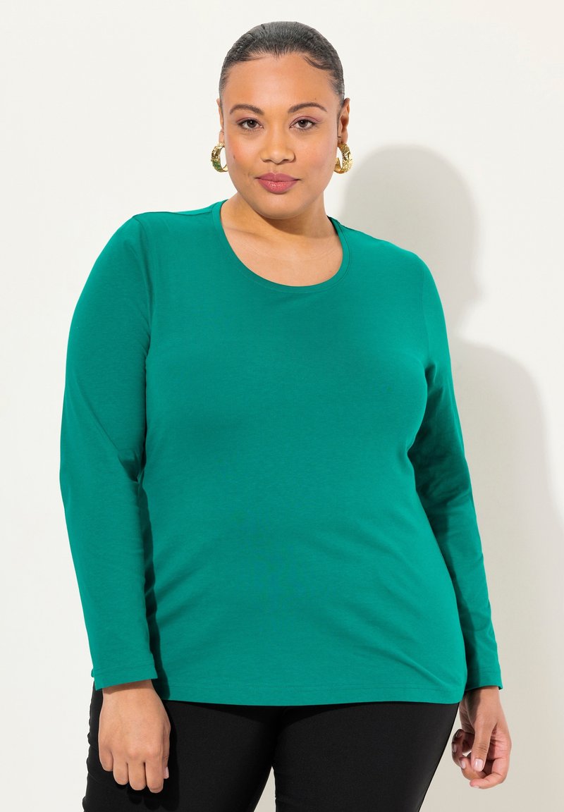 Ulla Popken COL ROND - Langarmshirt - classic emerald green