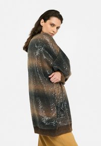 LIU JO LONGLINE WITH SEQUINS - Strickjacke - s