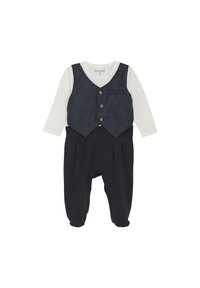 Minymo SET - Vest - dark brown melange