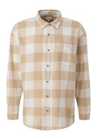 QS KARIERTES - Hemd - beige