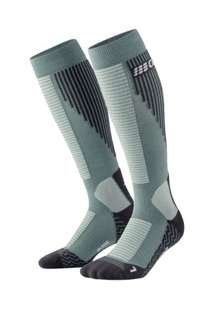 KNEE HIGH COLD WEATHER V2  KOMPRESSION - MADE IN GERMANY - Knee high socks - blue grey