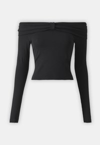 ONLFAYOLA OFF SHOULDER BOW - Svetrík - black