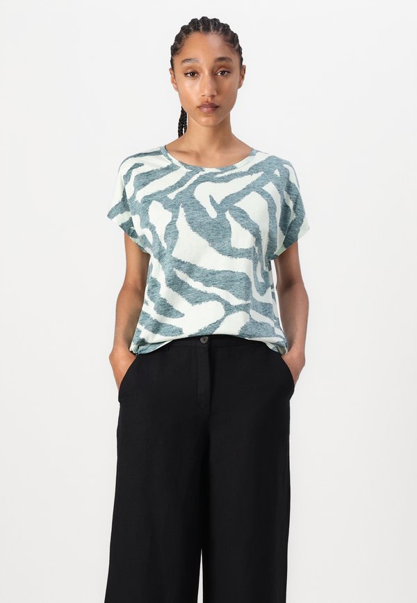 INSIDE PRINTED - Print T-shirt - teal3