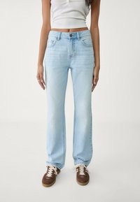 Stradivarius - Jean droit - stone blue denim Image miniature 1