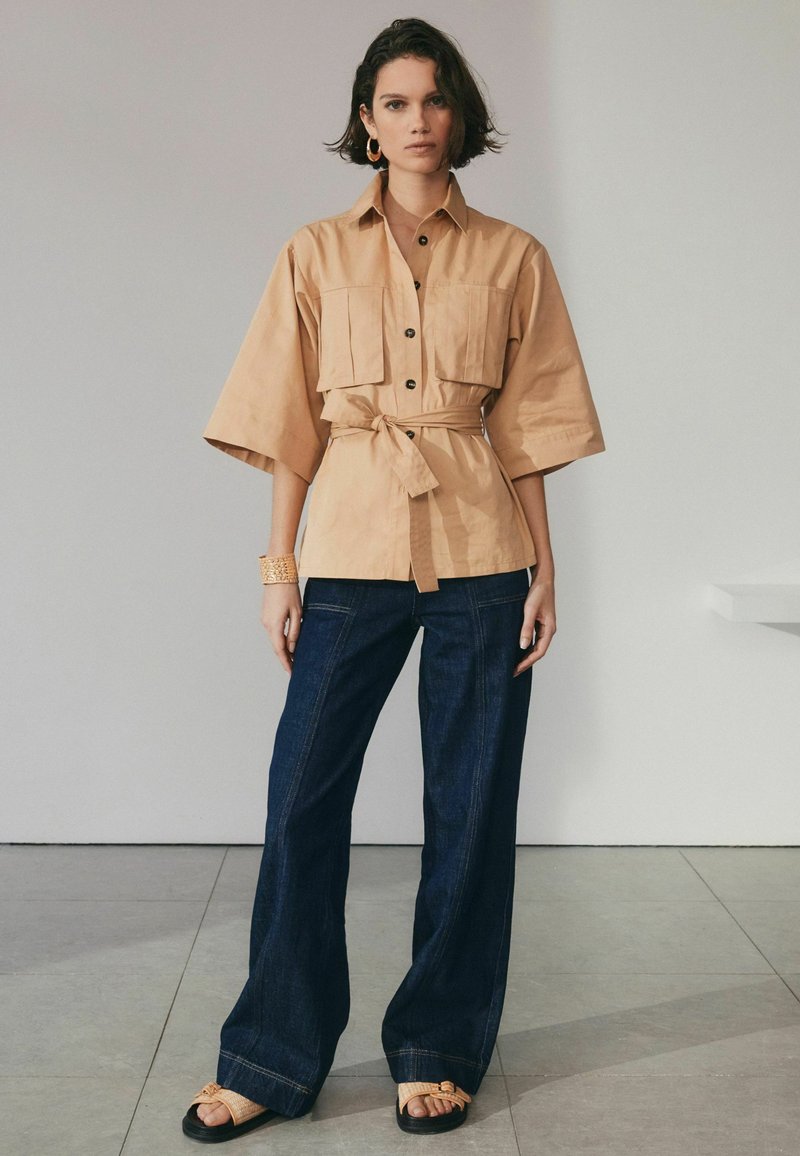 Next 3/4 SLEEVE UTILITY  - Hemdbluse - tan brown