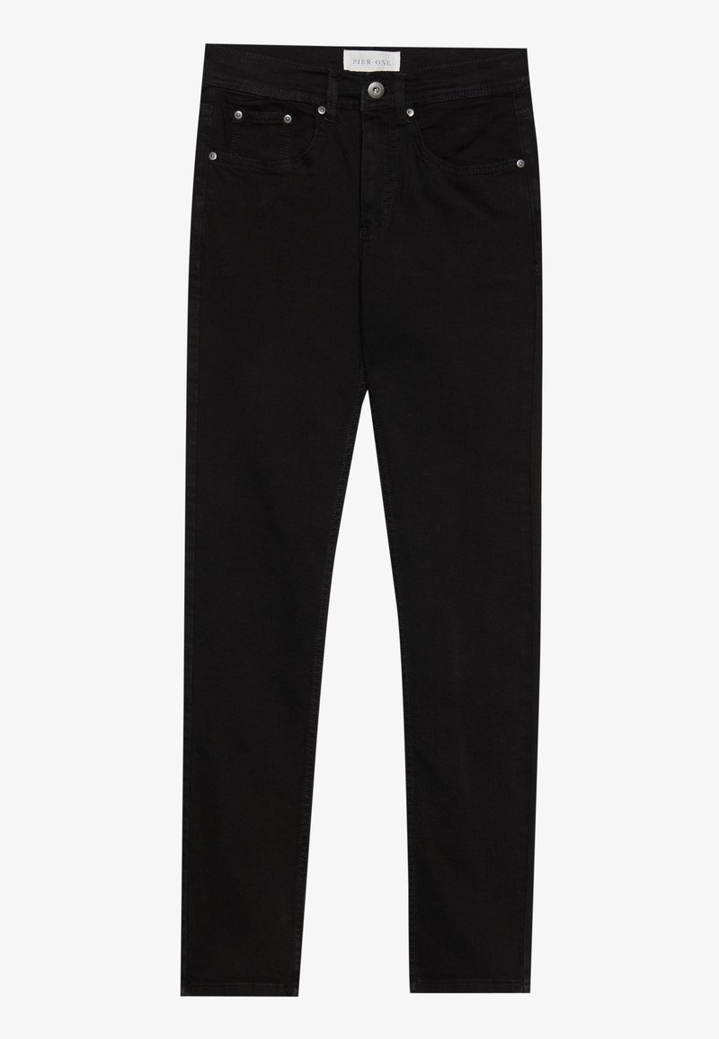 Pier One Slim fit jeans zwart denim/blackdenim Pier One Slim fit jeans zwart denim/blackdenim