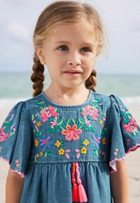 Next KAFTAN REGULAR FIT - Denim dress - blue denim