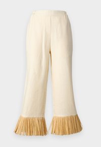 CRUSOE PANTS - Hlače - white asparagus
