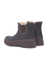 Woden Bottes en caoutchouc - black chocolate