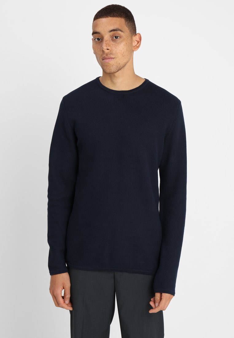 Minimum REISWOOD JUMPER Strikkegenser navy blazer Navy Reiswood Minimum Gensere - Herreklær er billig