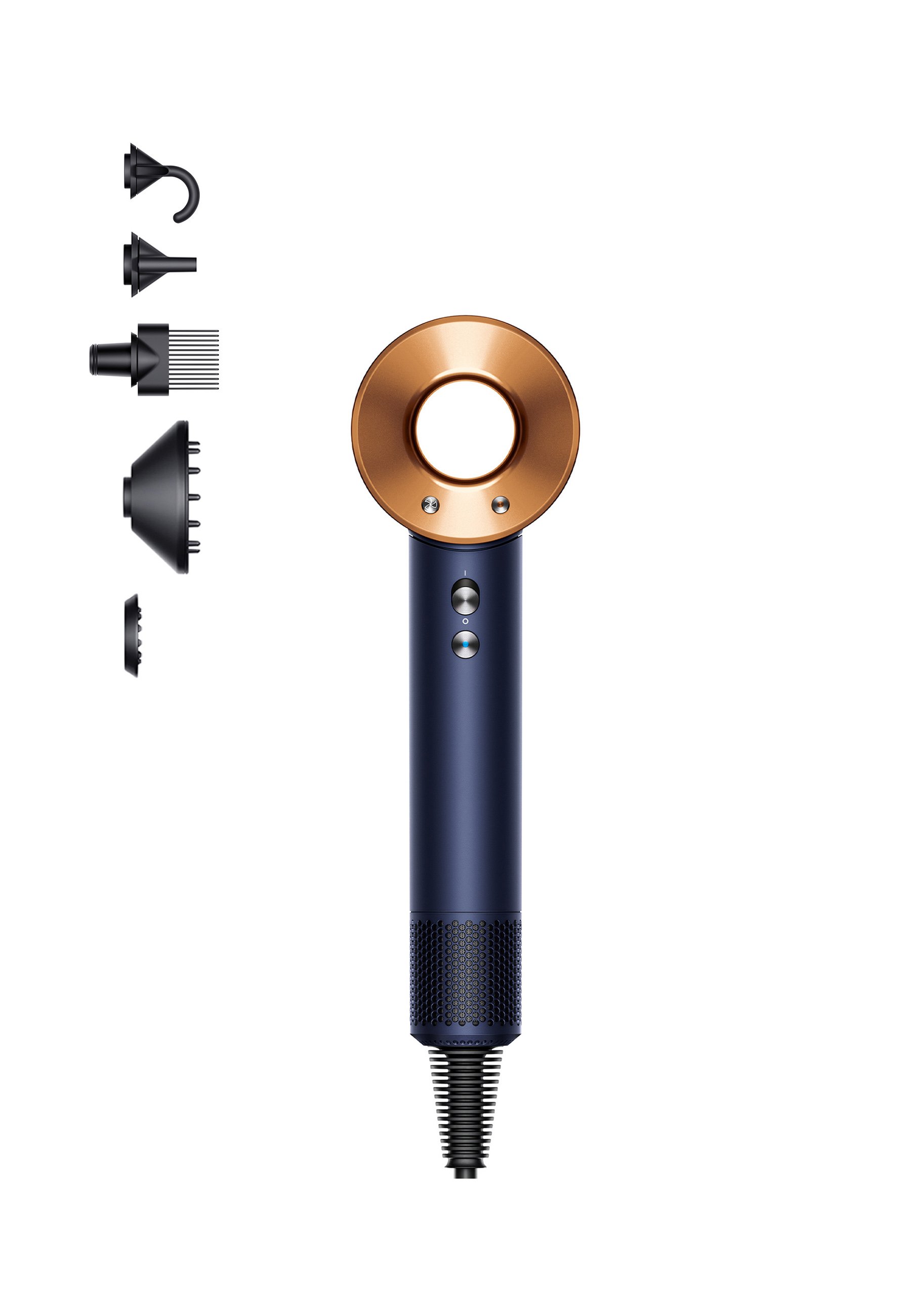 dyson ヘアアイロン ダークブルーゴールド Dyson SUPERSONIC™ - Hair dryer - Blue / Copper/dark blue - Zalando