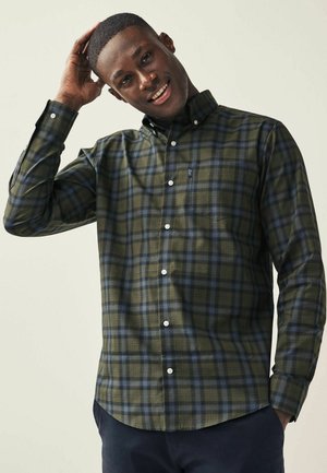 Next EASY BUTTON DOWN OXFORD REGULAR FIT - Srajca - forest green check