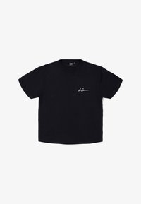 Selected, black small script