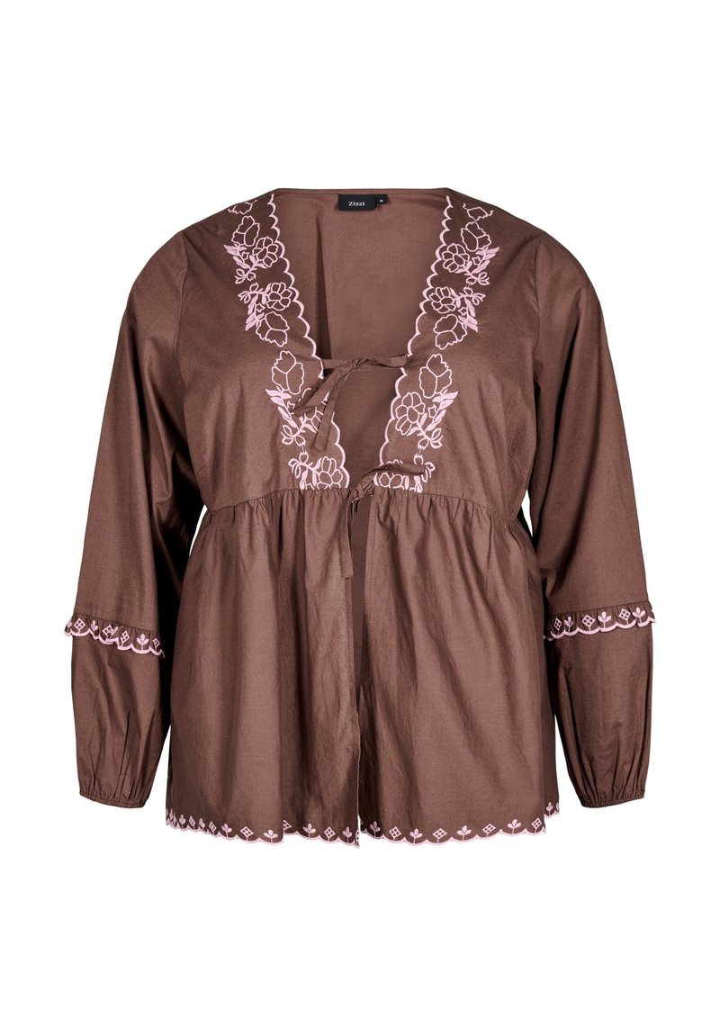 Zizzi Blouse bruin