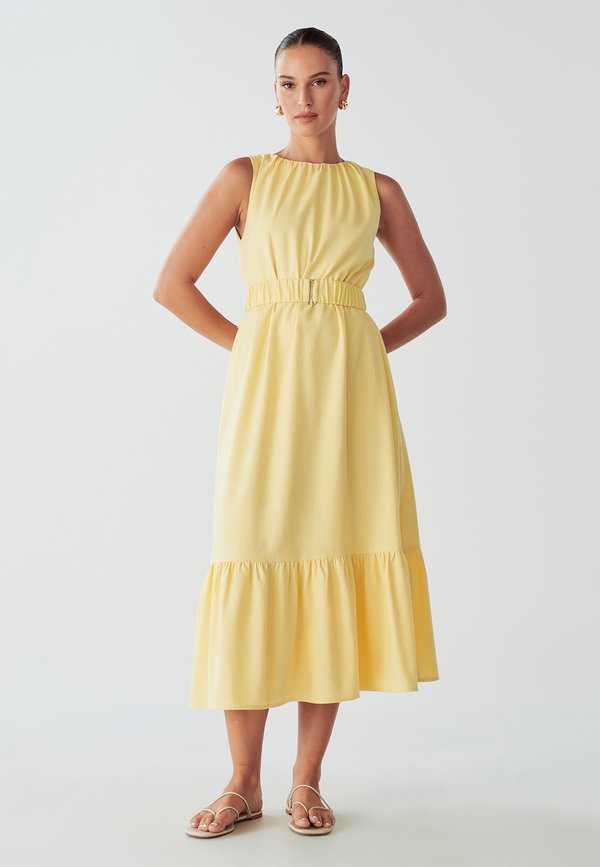 TAYS MIDI - Freizeitkleid - lemon